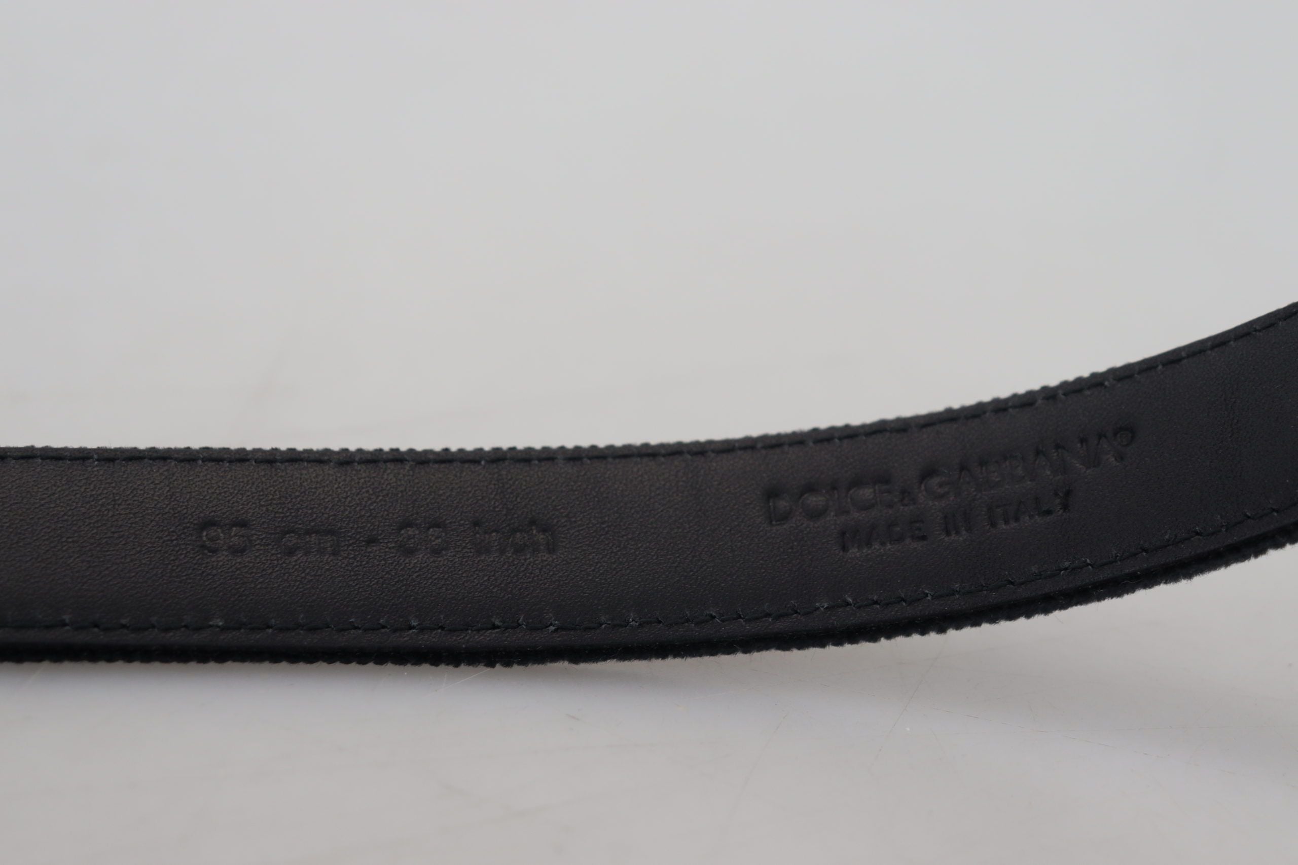 Dolce &amp; Gabbana Ceinture élégante en cuir noir