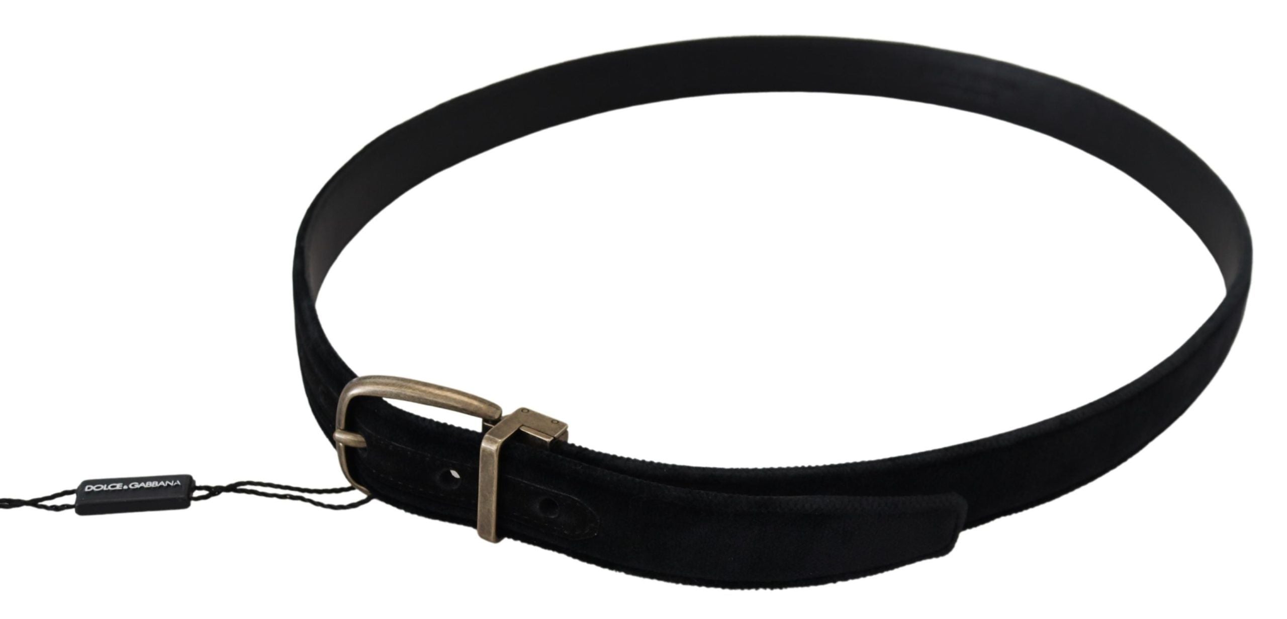 Dolce &amp; Gabbana Ceinture élégante en cuir noir