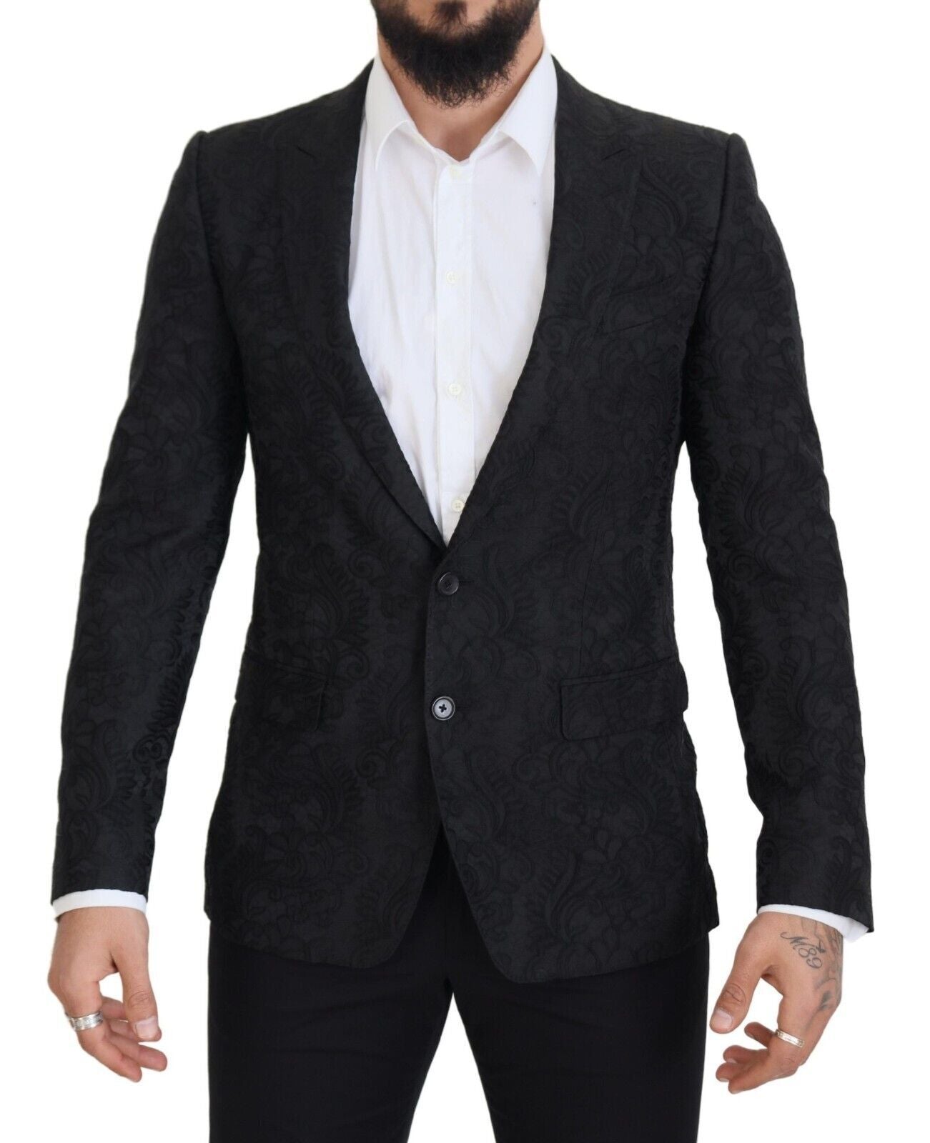 Dolce &amp; Gabbana Blazer élégant à revers en pointe coupe slim