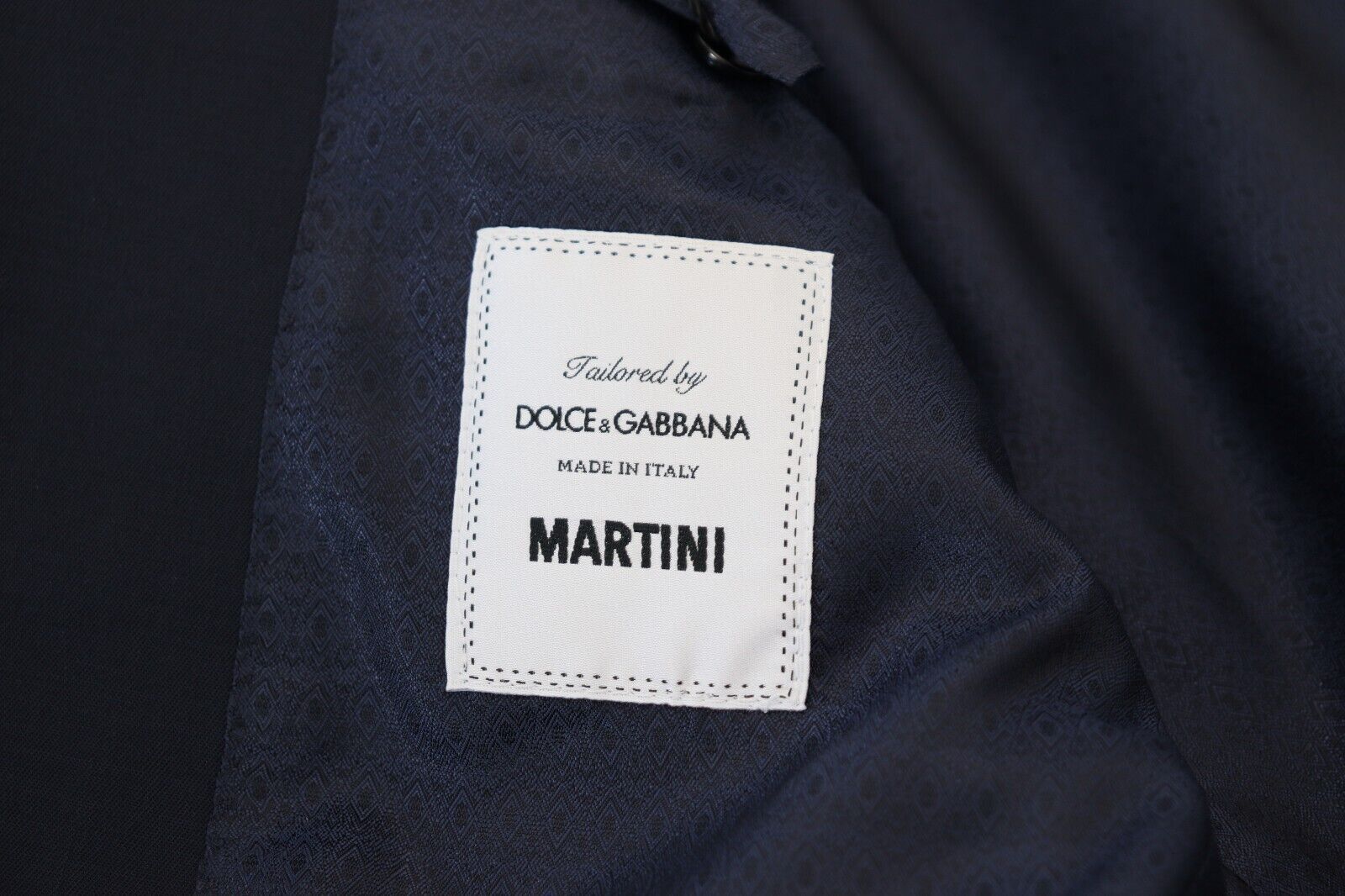 Dolce &amp; Gabbana Élégant Blazer En Laine Coupe Slim Bleu Foncé