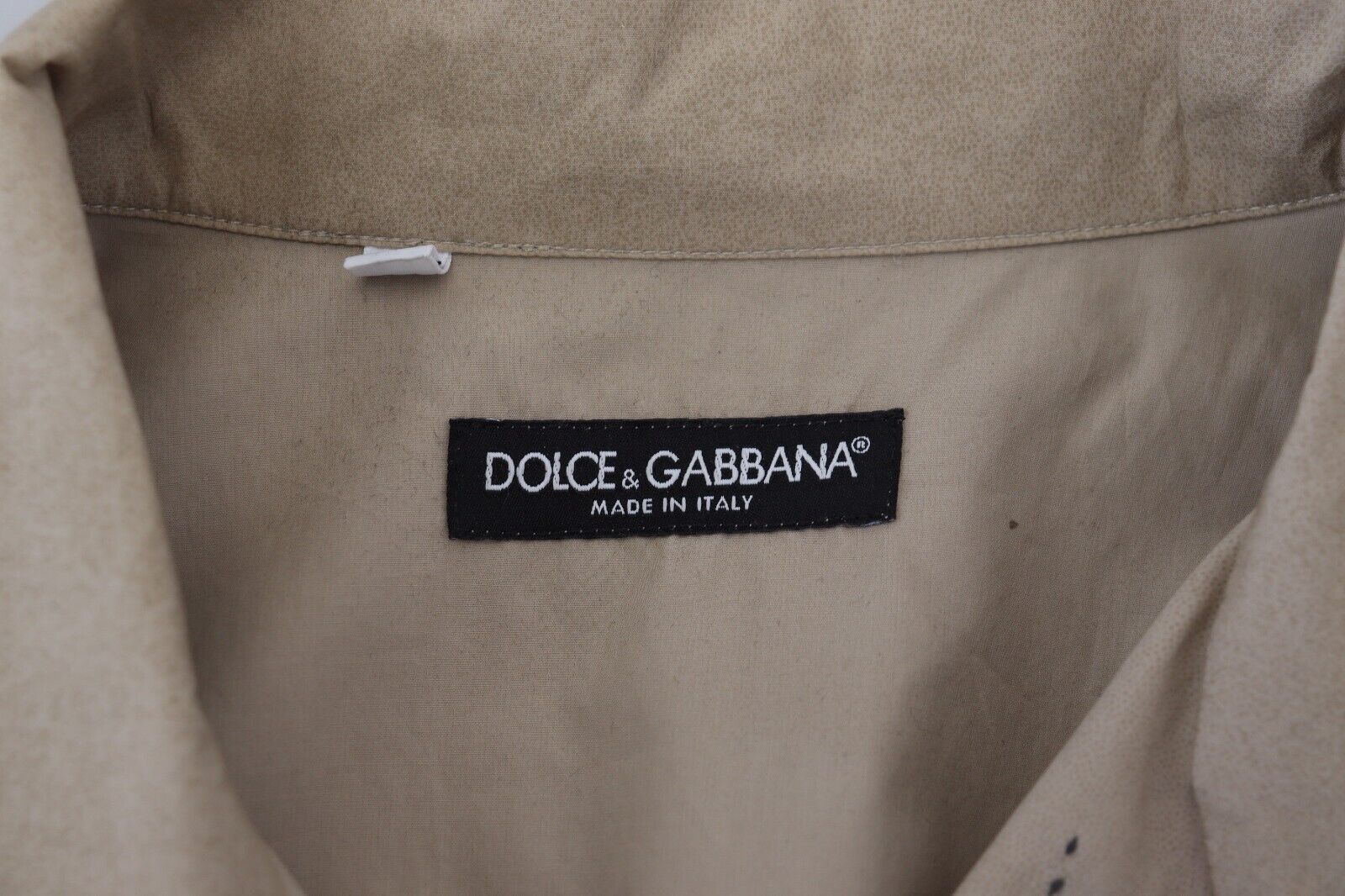 Dolce &amp; Gabbana Chemise décontractée boutonnée en coton beige