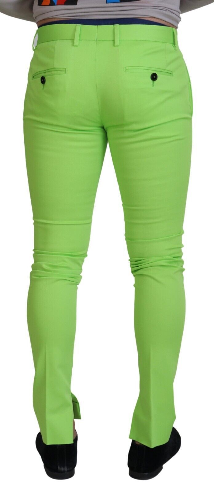 Dolce &amp; Gabbana Pantalon chino élégant en coton vert clair