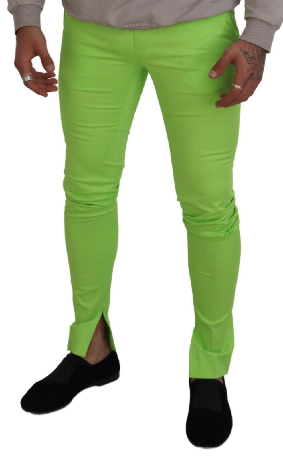 Dolce &amp; Gabbana Pantalon chino élégant en coton vert clair