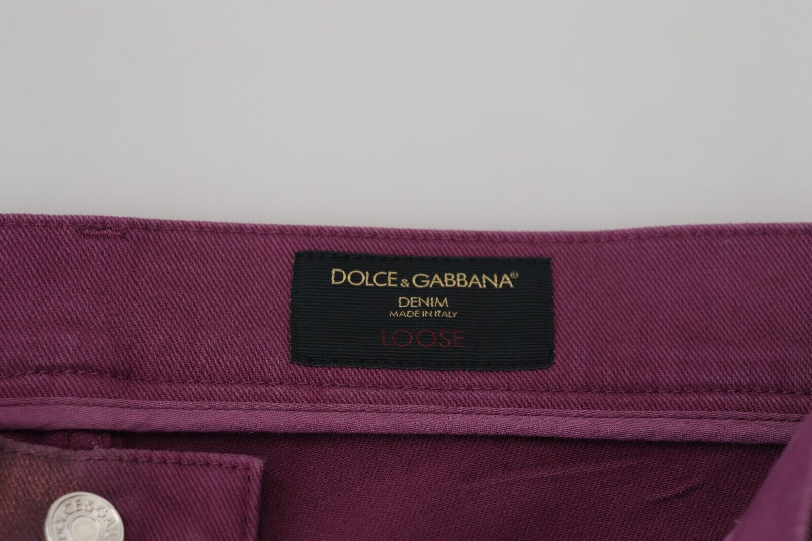 Dolce &amp; Gabbana Pantalon élégant en coton magenta