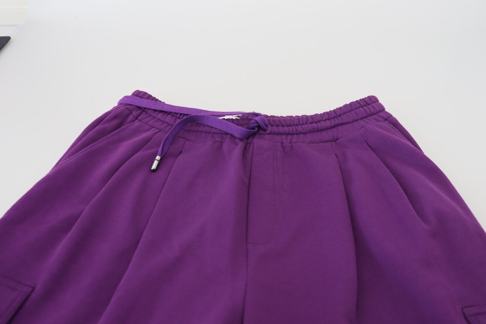 Dolce &amp; Gabbana Pantalon de survêtement cargo en coton violet élégant