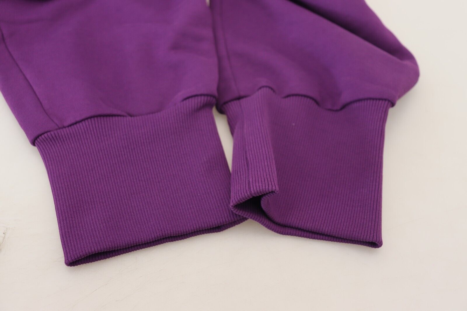 Dolce &amp; Gabbana Pantalon de survêtement cargo en coton violet élégant