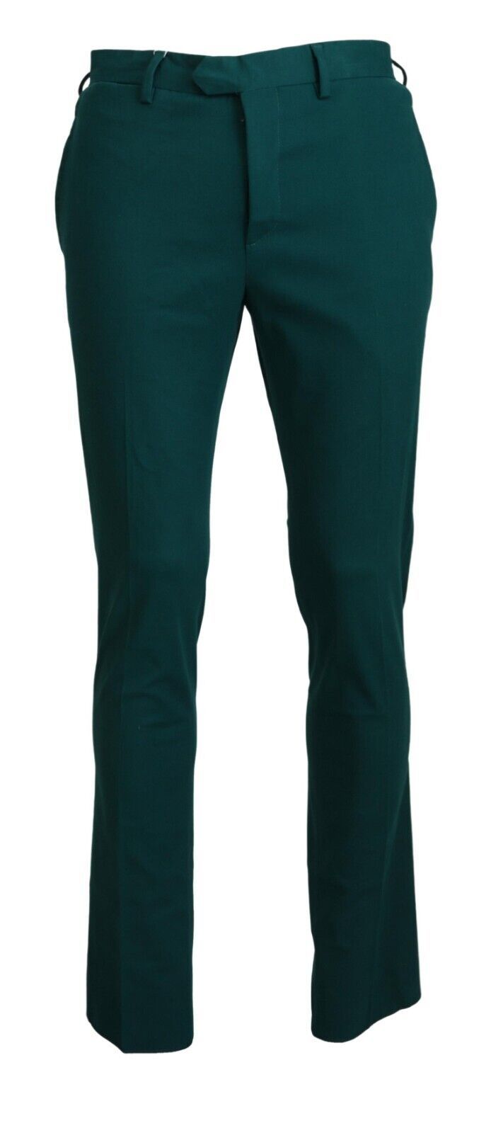 BENCIVENGA Pantalon élégamment ajusté en pur coton vert