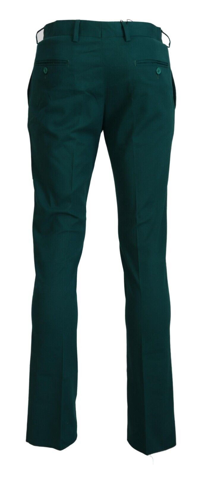 BENCIVENGA Pantalon élégamment ajusté en pur coton vert