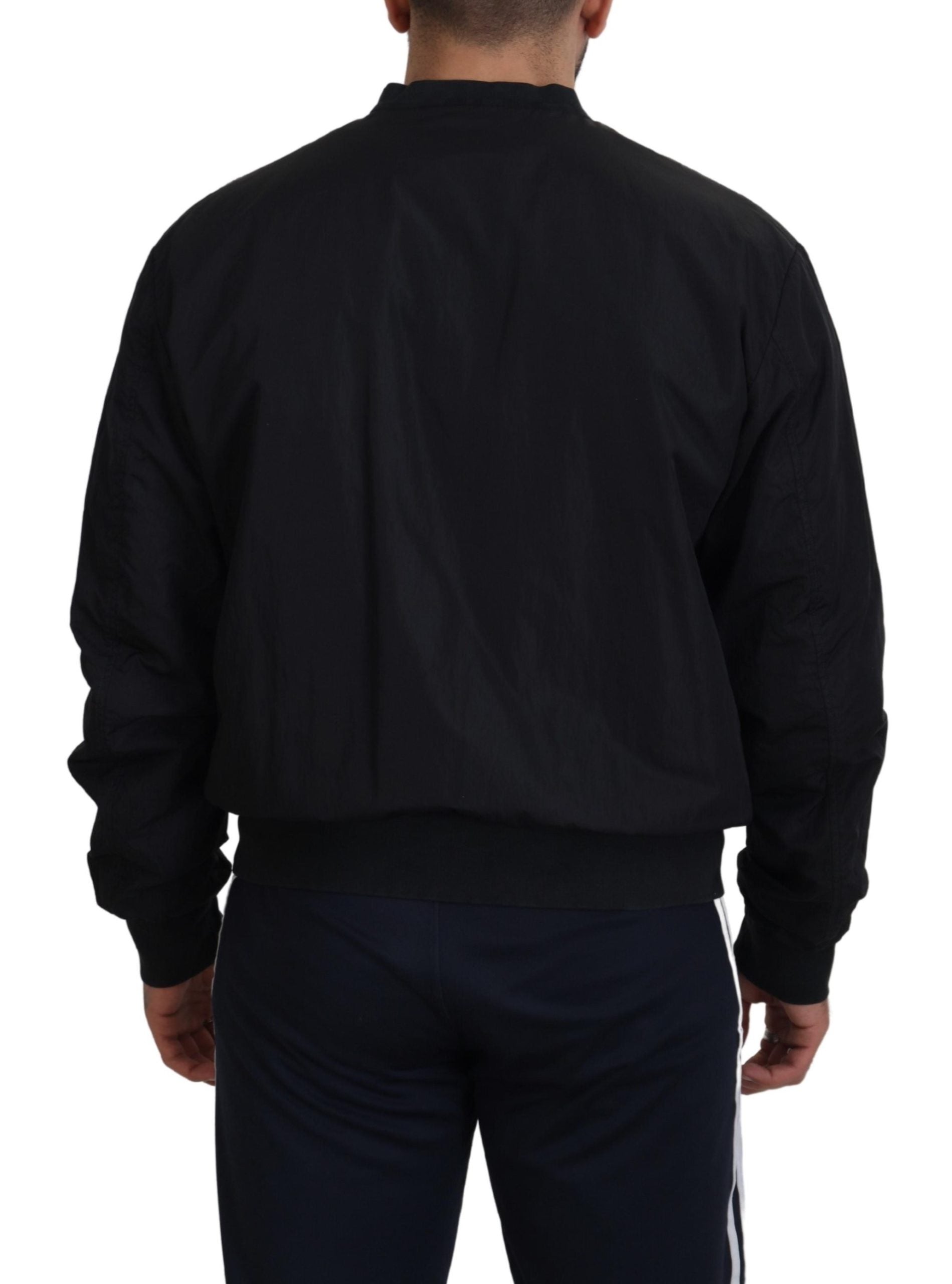 Dolce &amp; Gabbana Blouson aviateur noir élégant