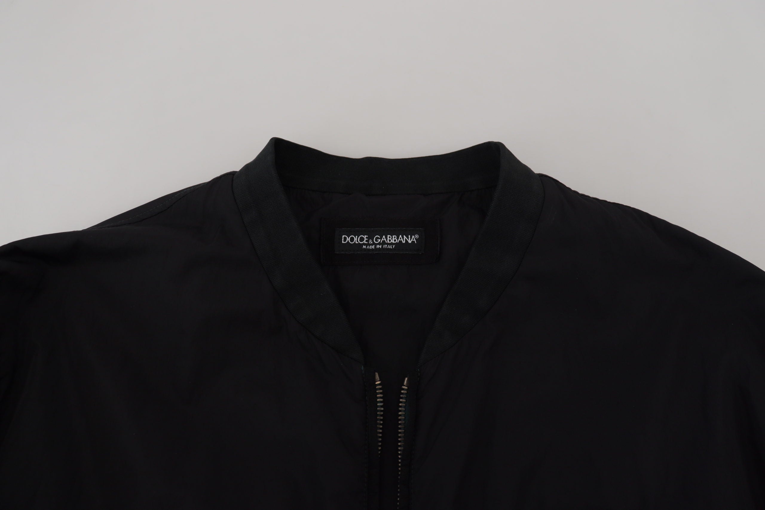 Dolce &amp; Gabbana Blouson aviateur noir élégant