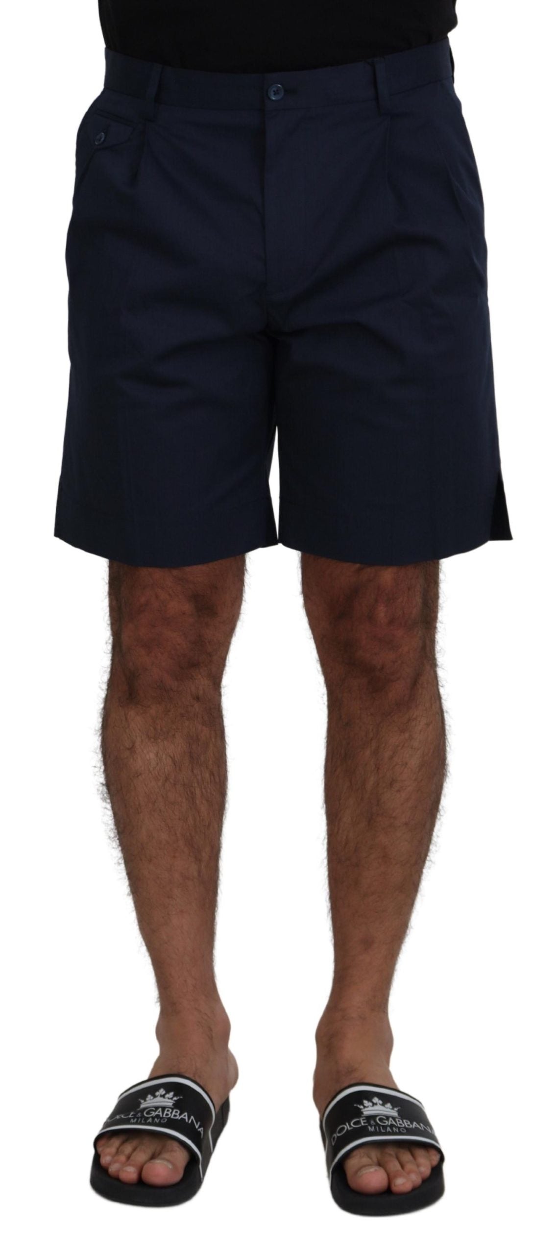 Dolce &amp; Gabbana Short chino bleu élégant