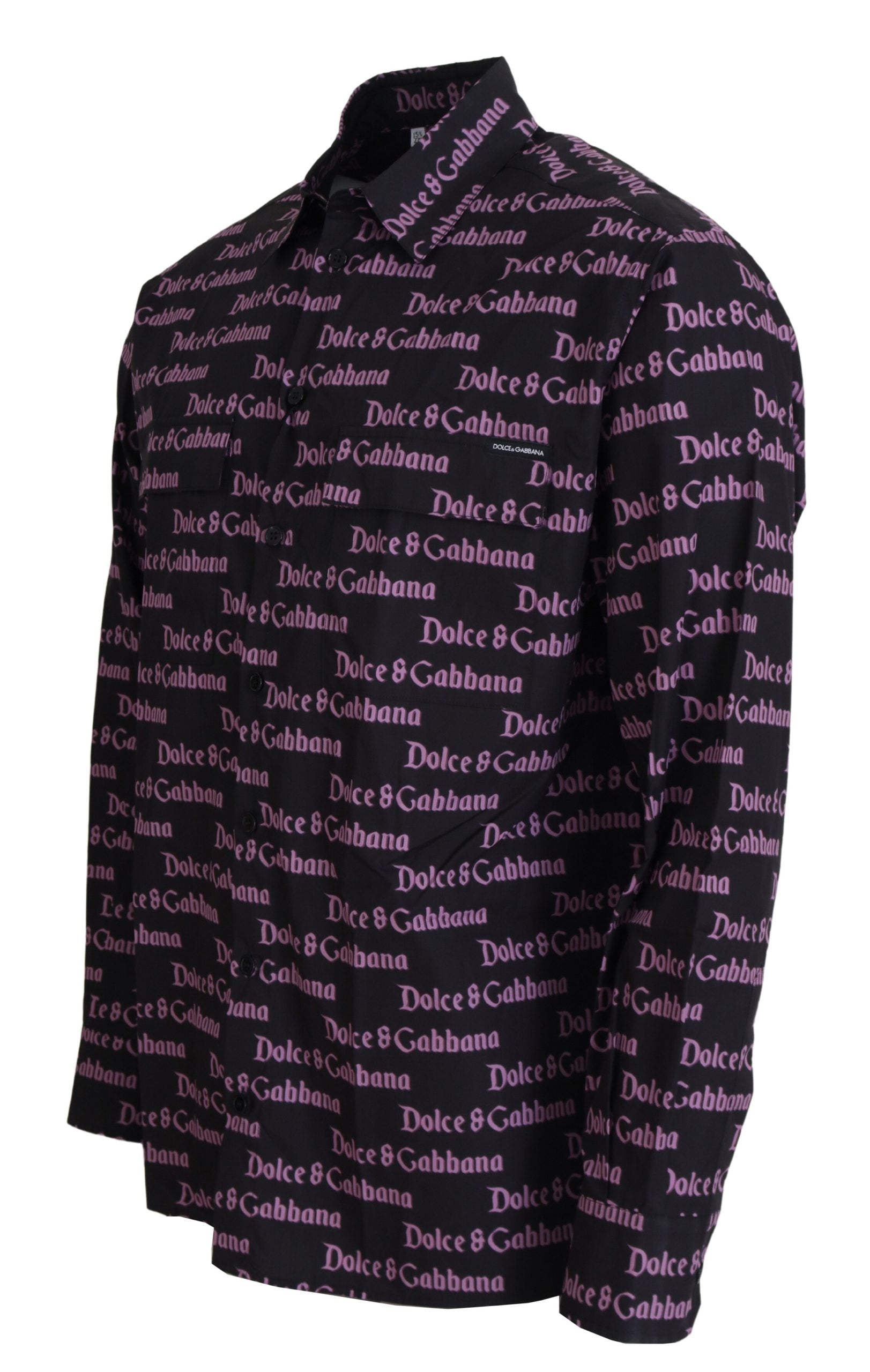 Dolce &amp; Gabbana Chemise habillée noire coupe slim élégante