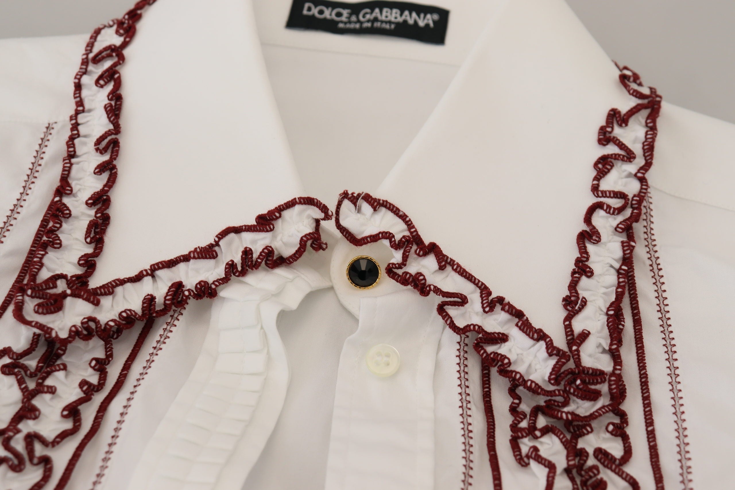 Dolce &amp; Gabbana Haut polo élégant en coton blanc