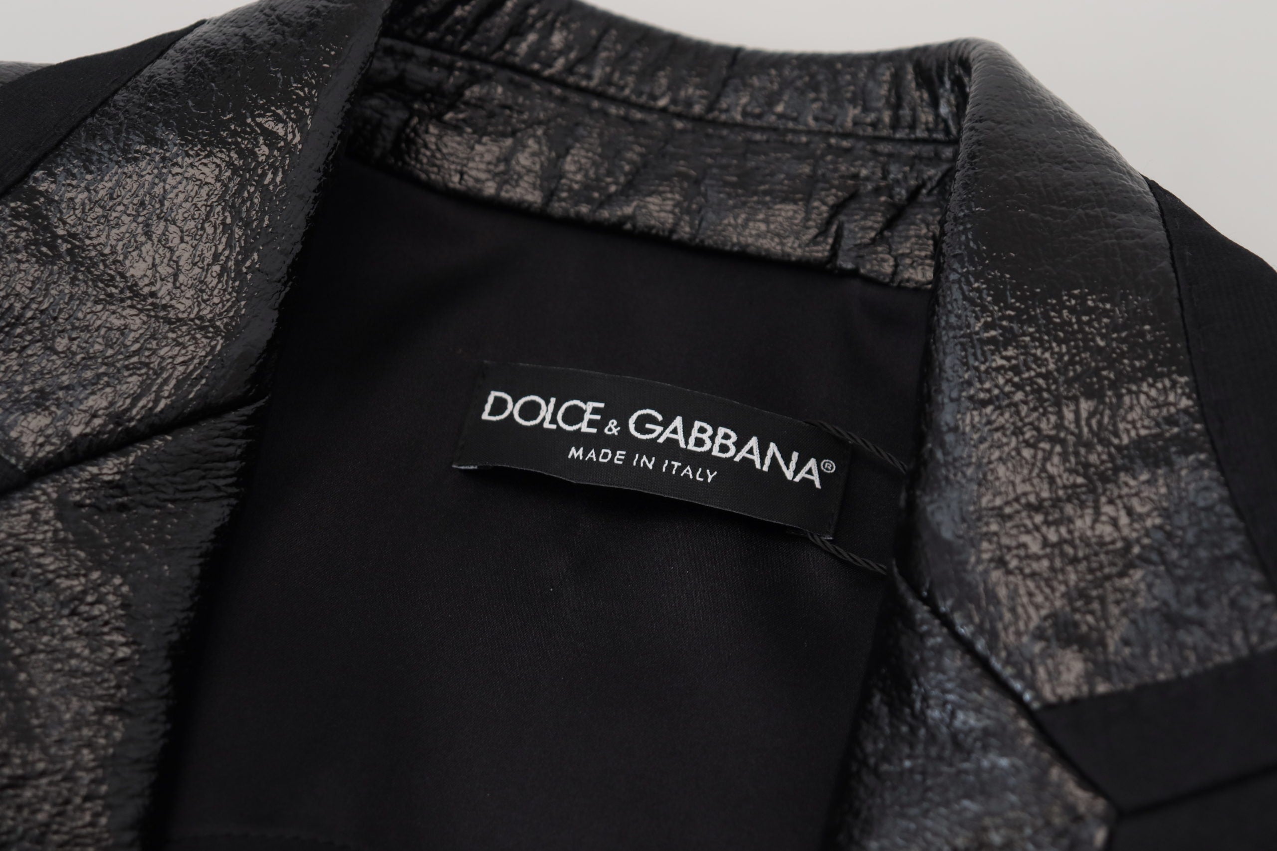 Dolce &amp; Gabbana Veste de créateur noire courte élégante