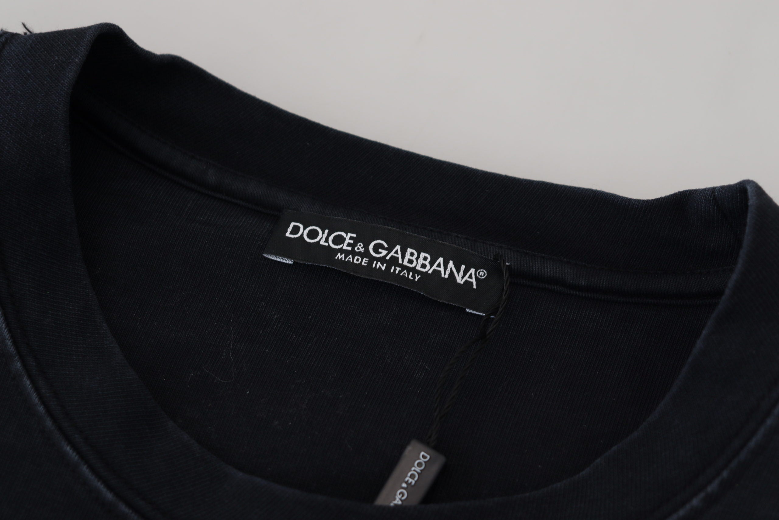 Dolce &amp; Gabbana T-shirt élégant à col rond en coton avec imprimé