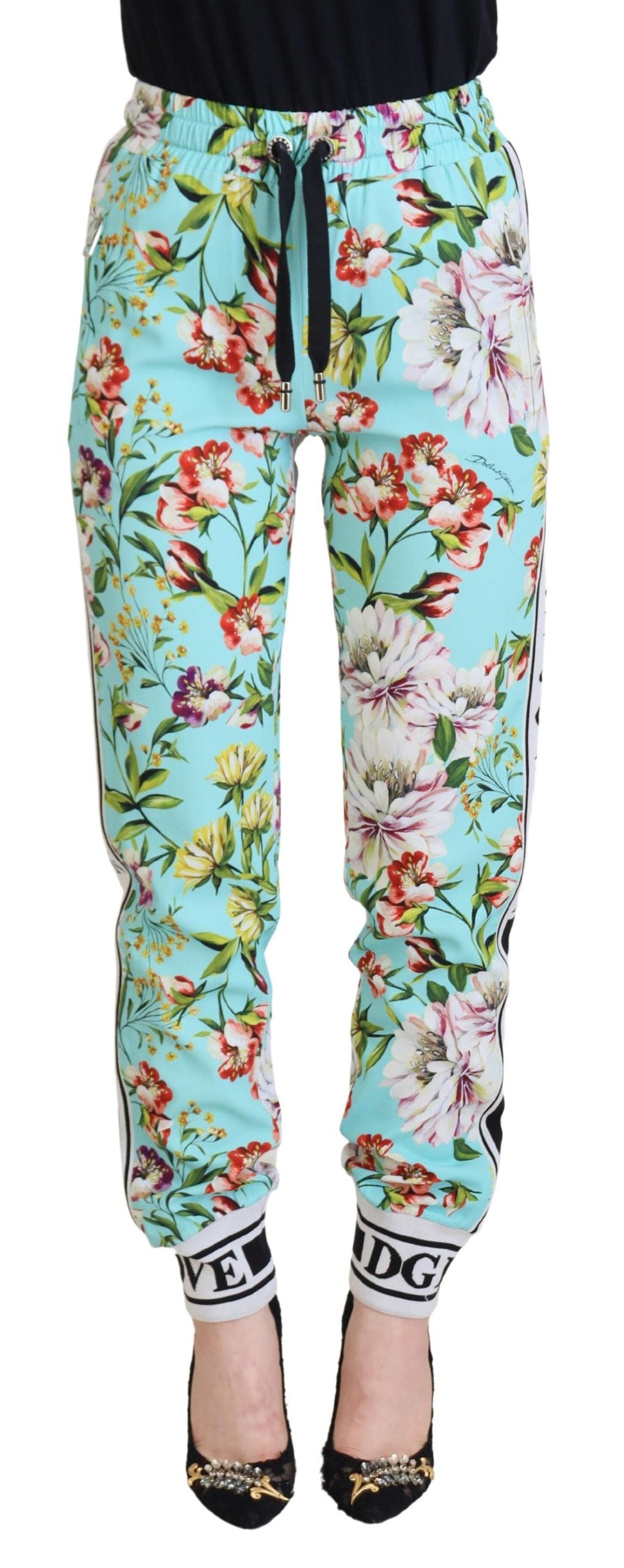 Dolce & Gabbana Pantalon de survêtement à fleurs multicolore