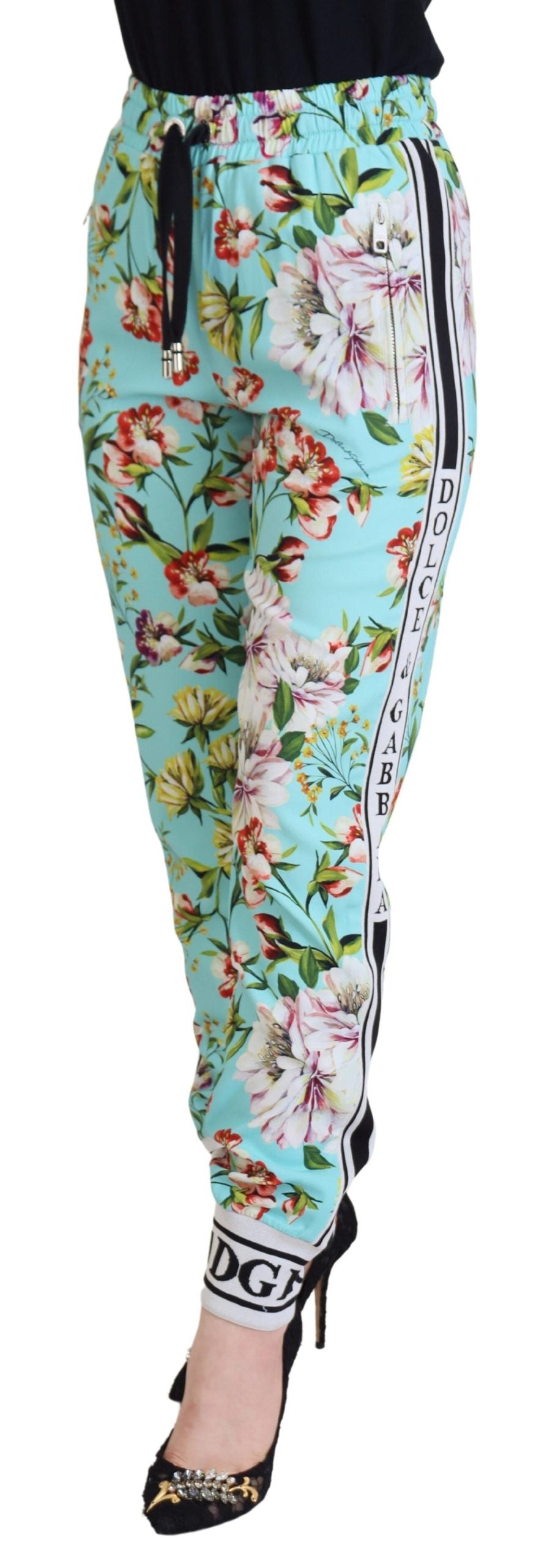 Dolce & Gabbana Pantalon de survêtement à fleurs multicolore