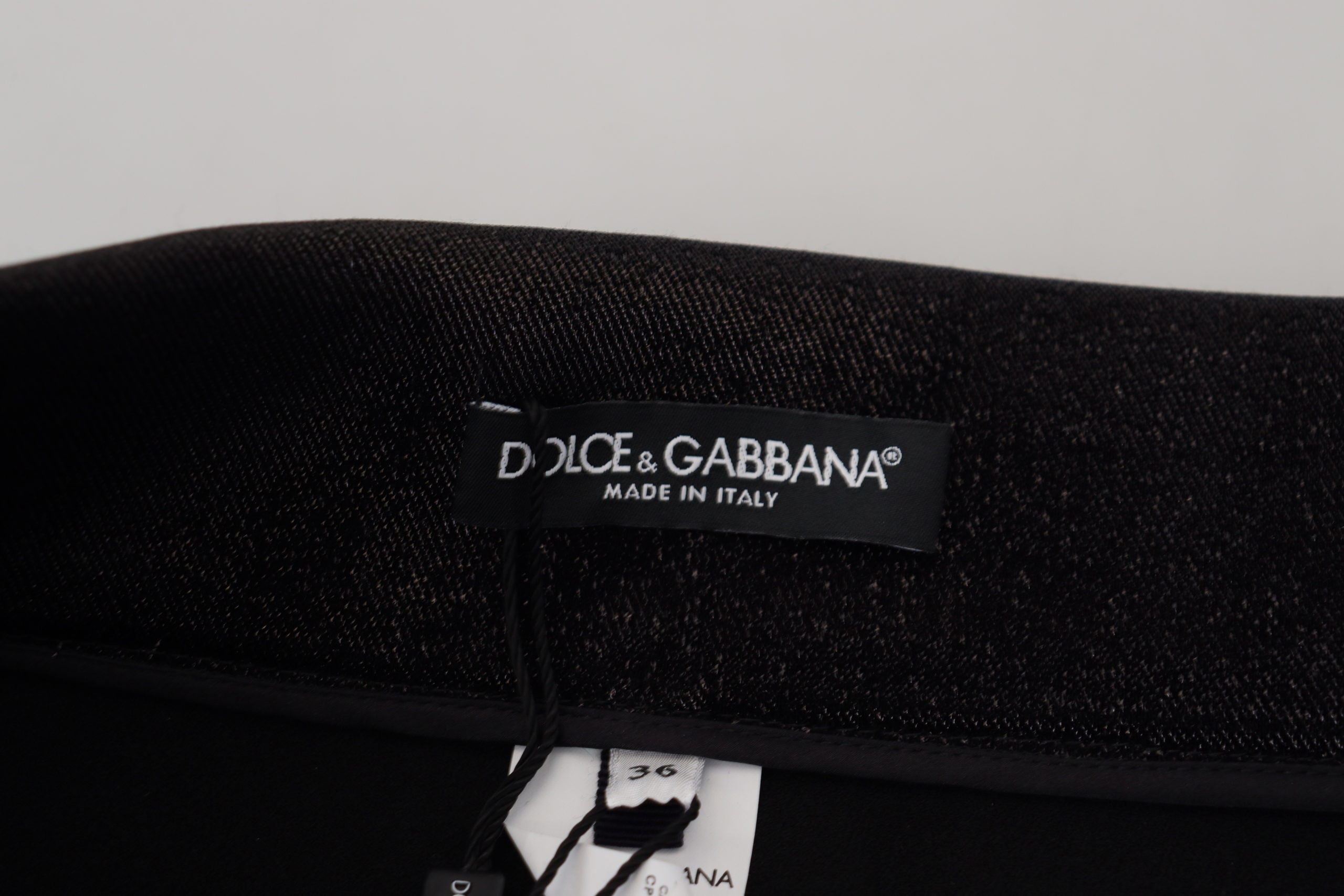 Dolce &amp; Gabbana Pantalon en denim noir élégant - Coupe ajustée