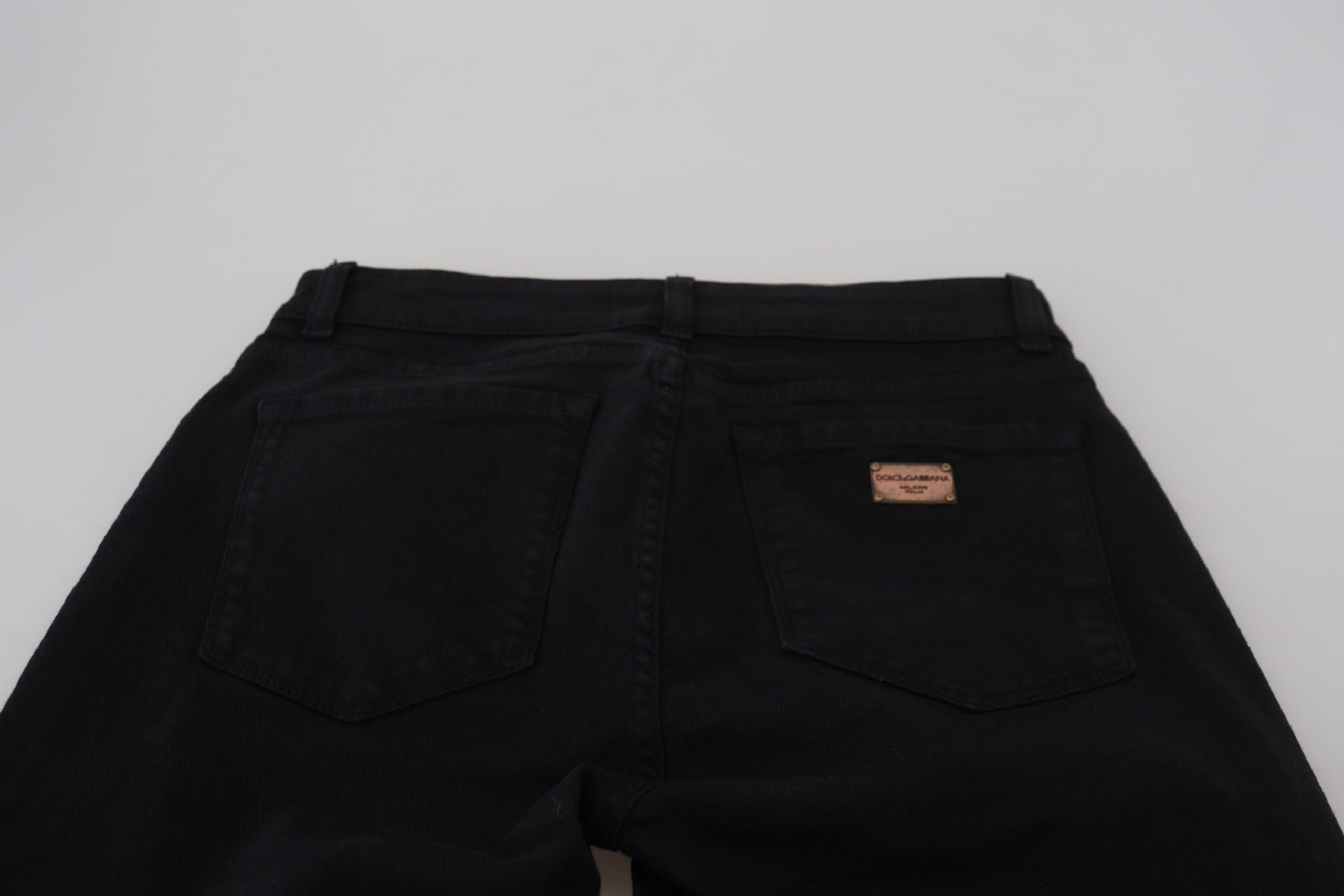 Dolce &amp; Gabbana Pantalon en denim noir élégant