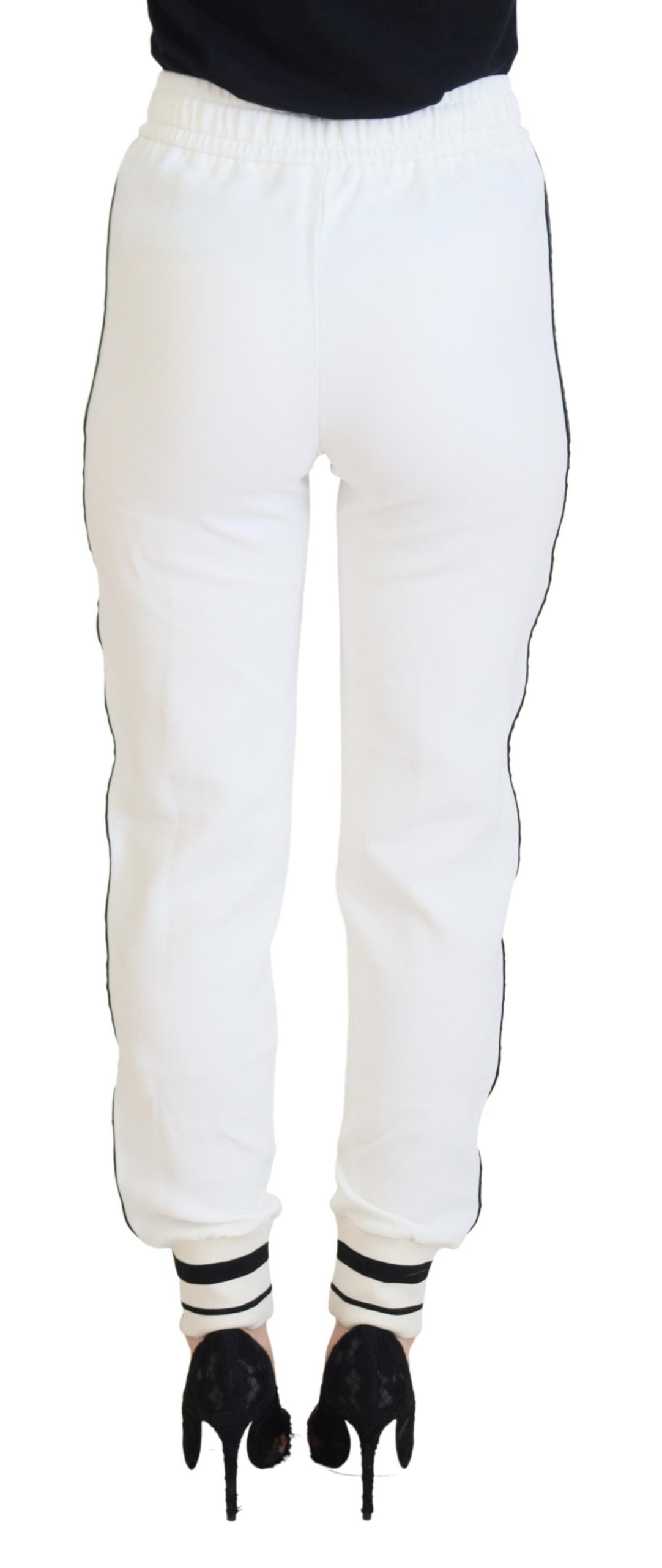 Pantalon de jogging blanc Dolce &amp; Gabbana Chic pour un confort élevé