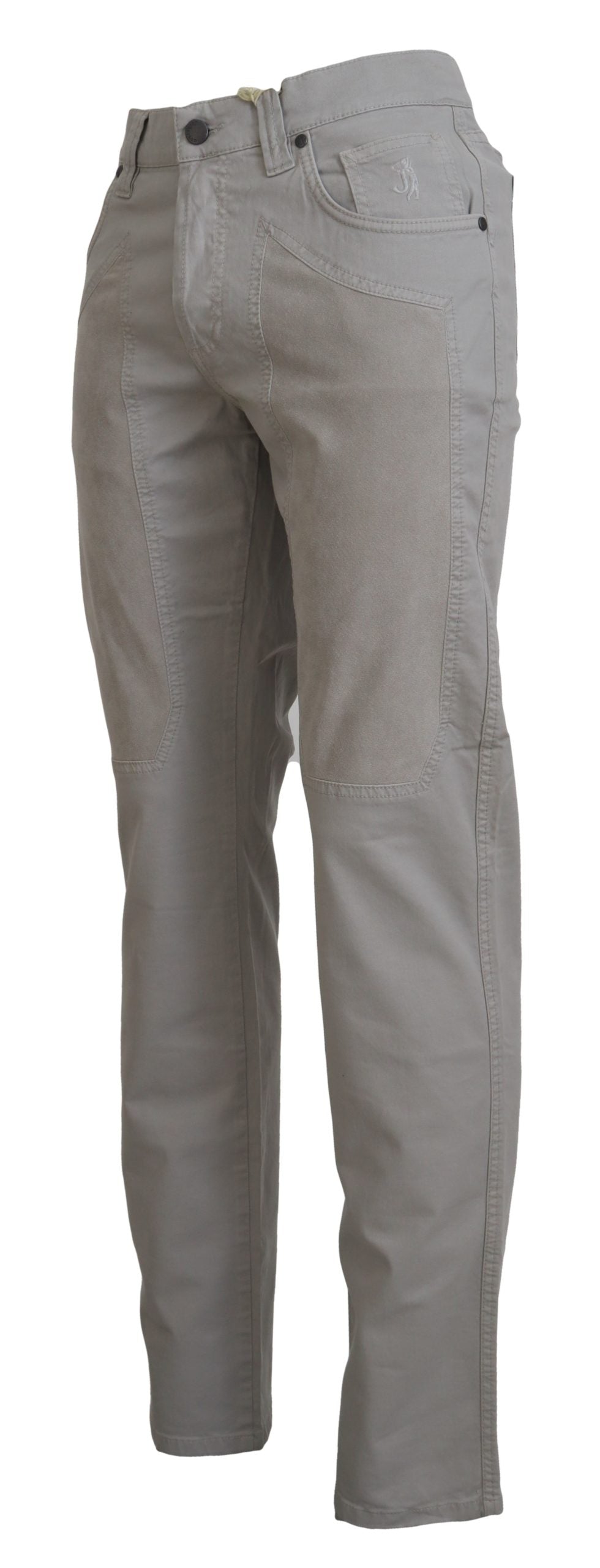 Jeckerson Pantalon élégant en coton mélangé gris