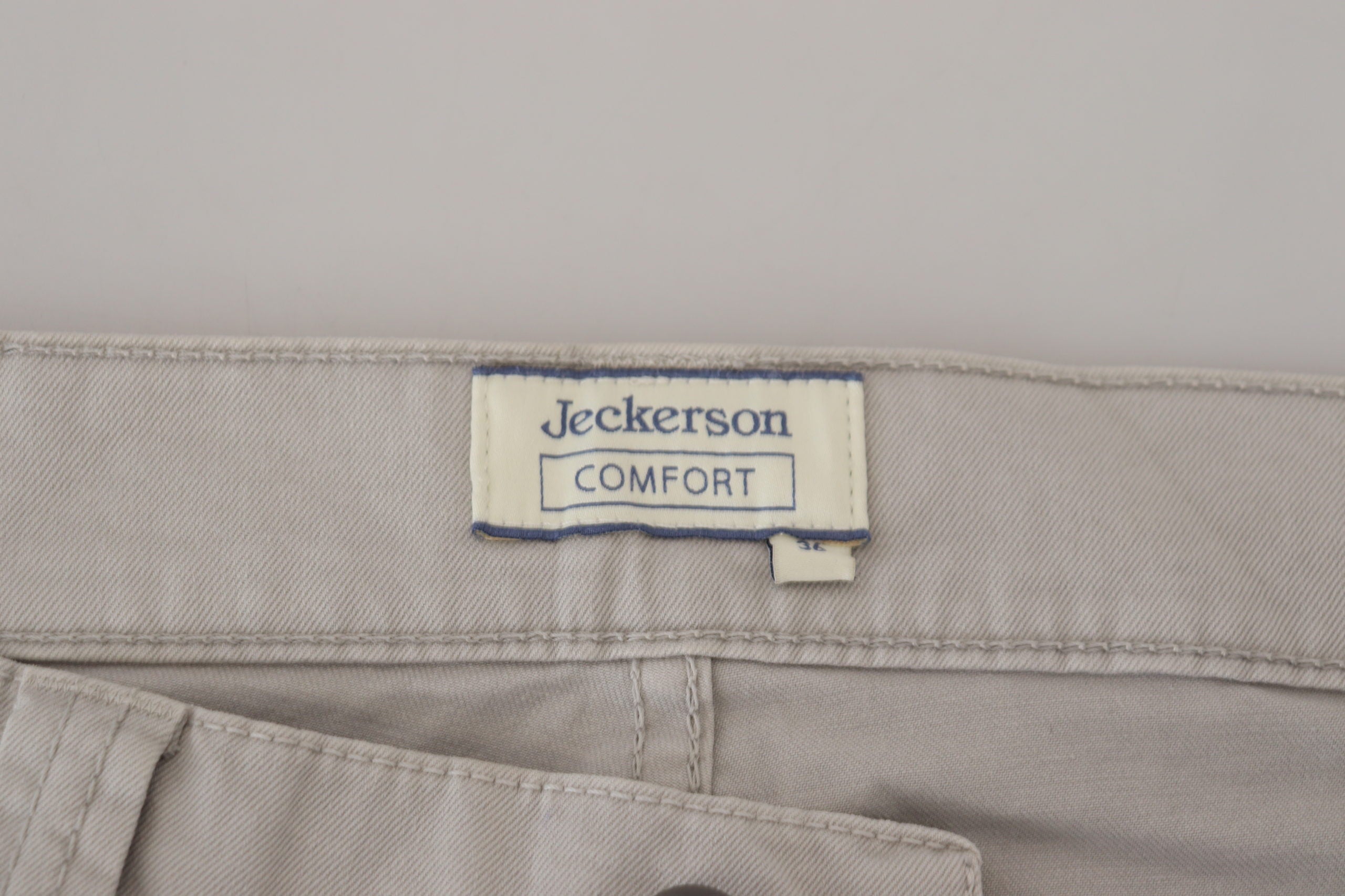 Jeckerson Pantalon élégant en coton mélangé gris