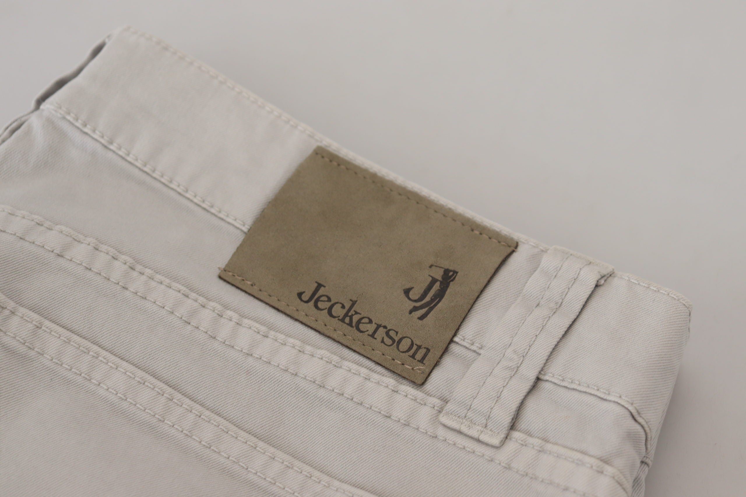 Jeckerson Pantalon élégant en coton mélangé gris