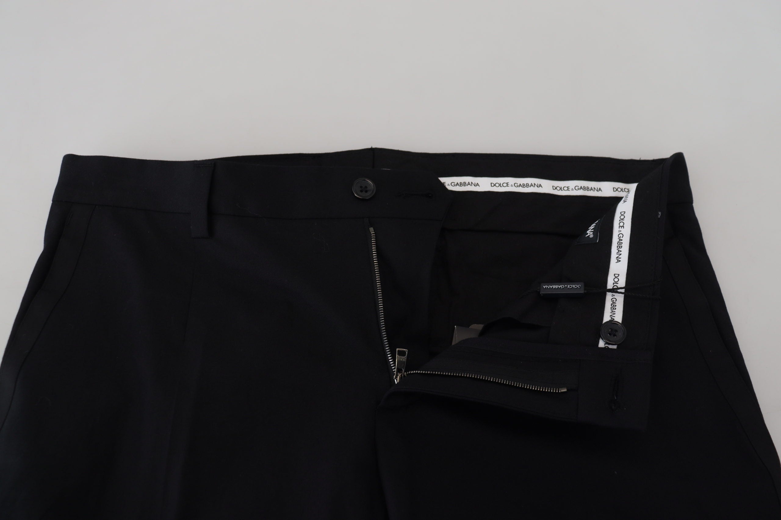 Dolce &amp; Gabbana Pantalon élégant en coton noir