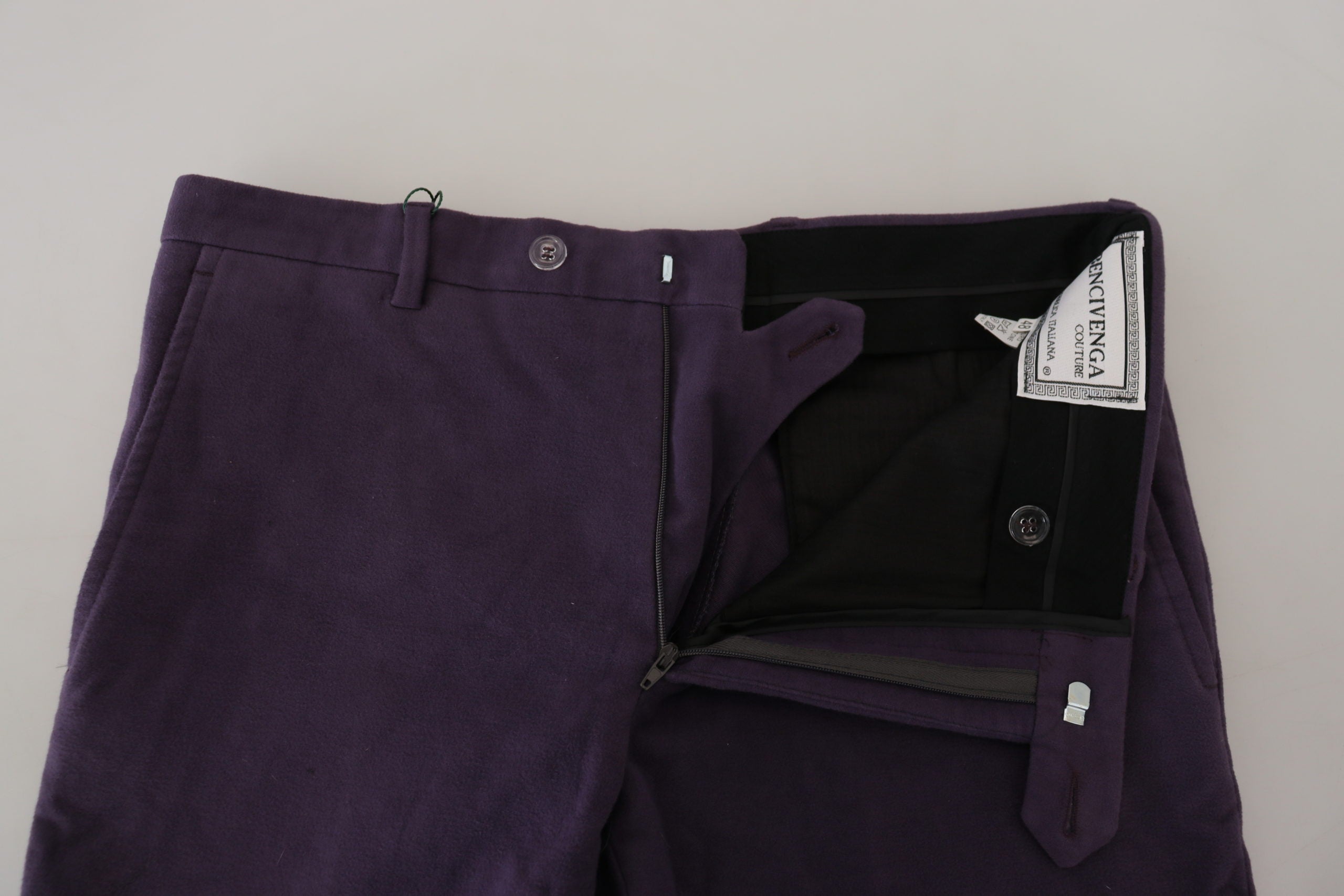 BENCIVENGA Pantalon élégant en coton violet