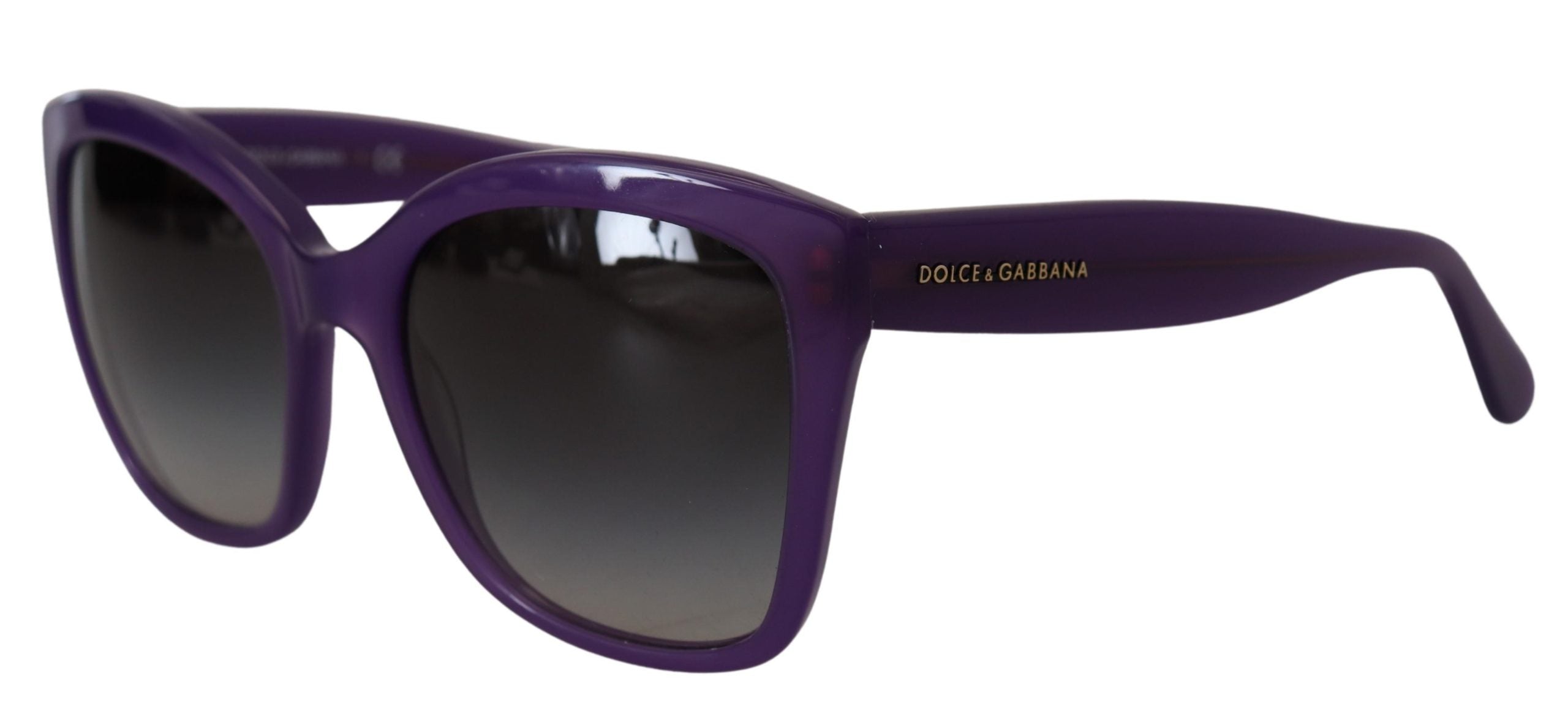 Dolce &amp; Gabbana Lunettes de soleil élégantes à verres dégradés violets