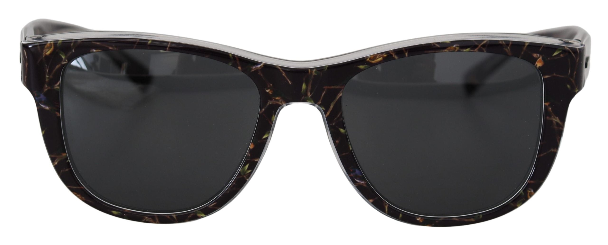 Lunettes de soleil élégantes en acétate noir Dolce &amp; Gabbana pour femme