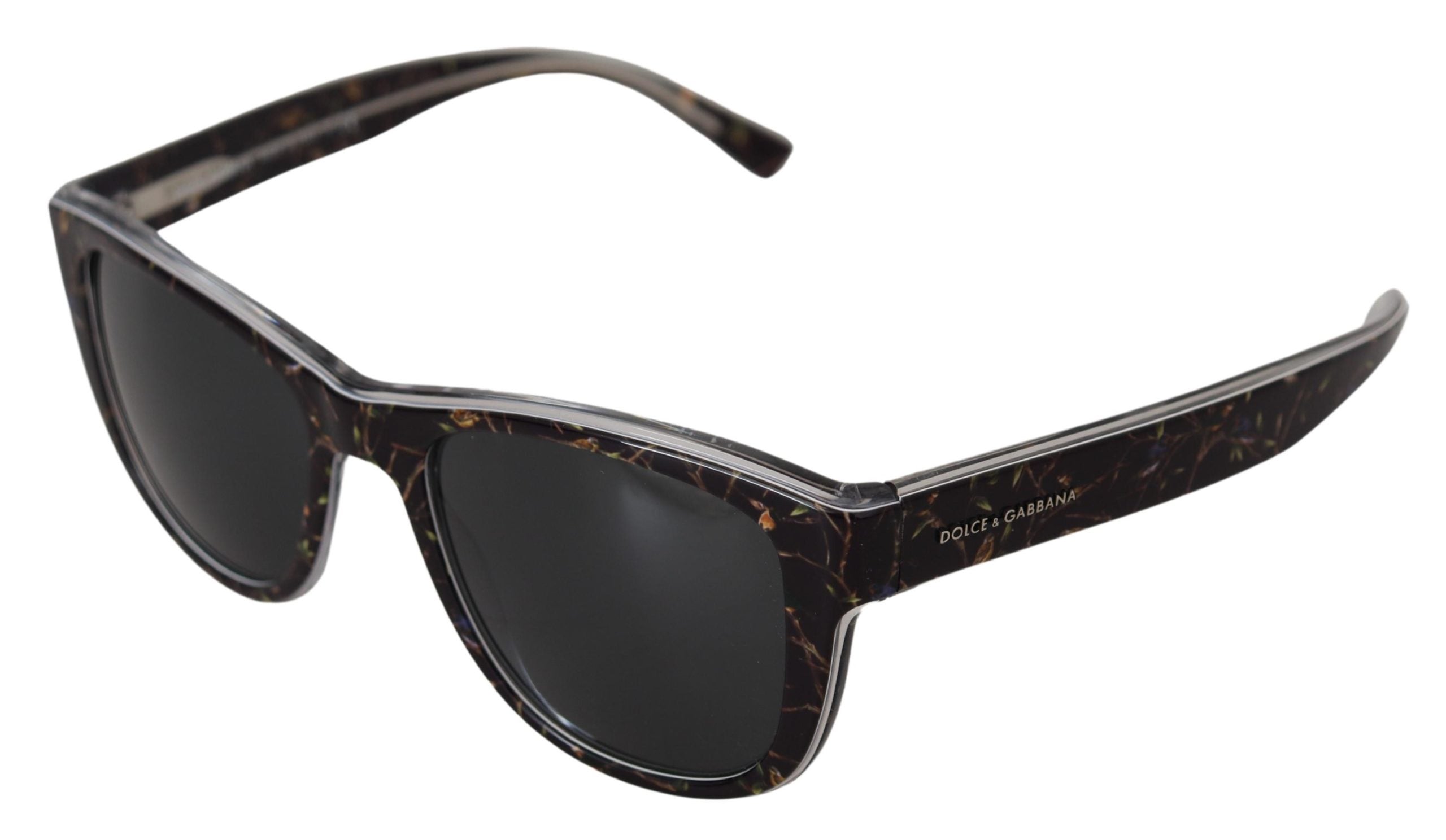 Lunettes de soleil élégantes en acétate noir Dolce &amp; Gabbana pour femme