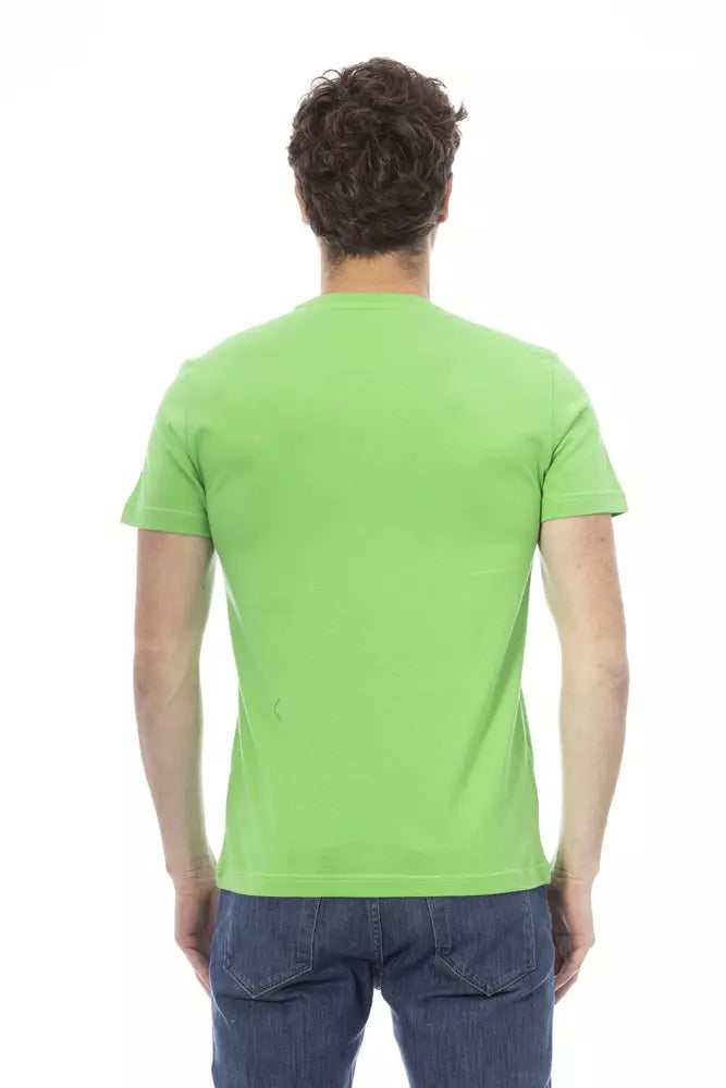 T-shirt en coton Baldinini Trend Emerald Elegance