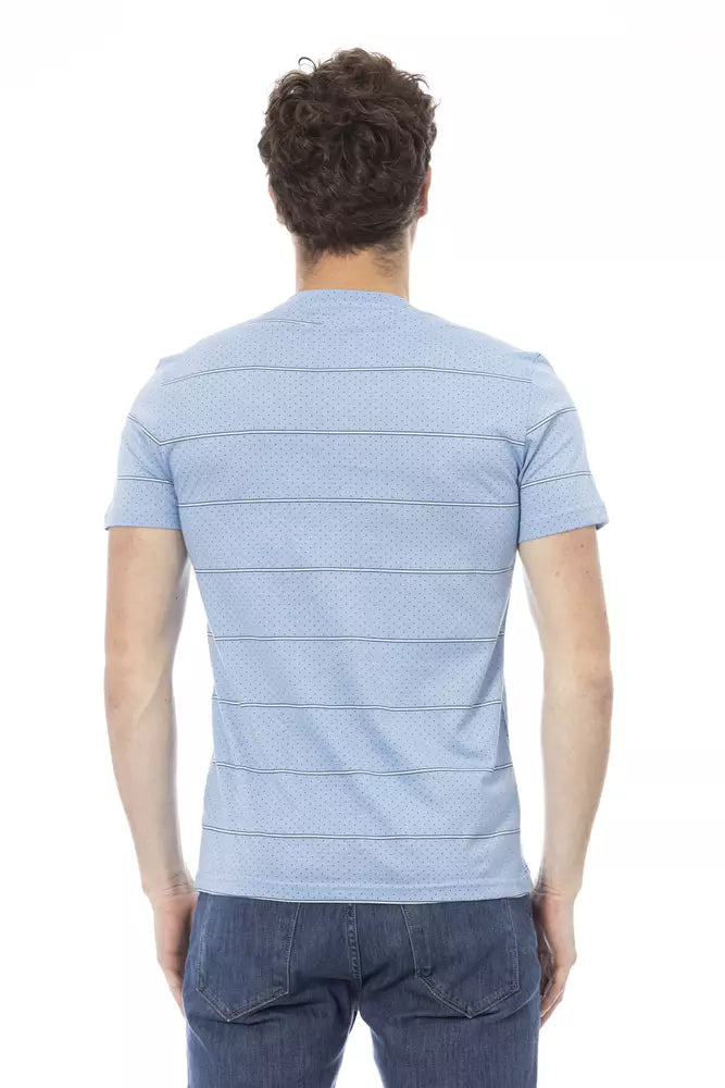 Baldinini Trend T-shirt élégant en coton bleu clair