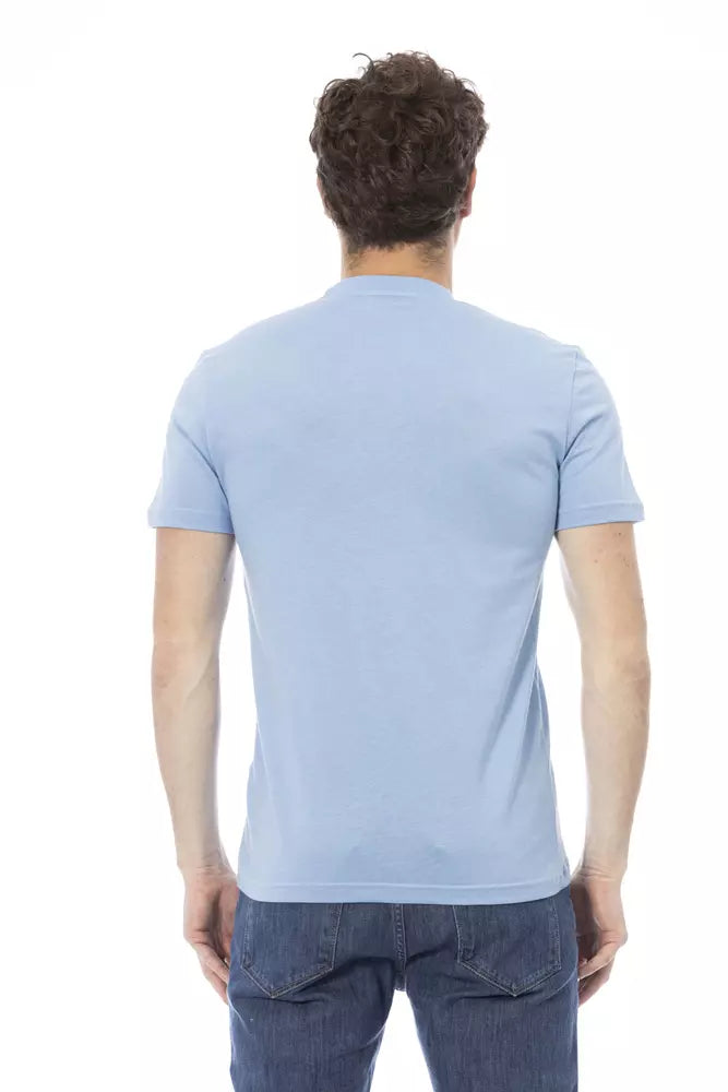 Baldinini Trend T-shirt élégant en coton bleu clair