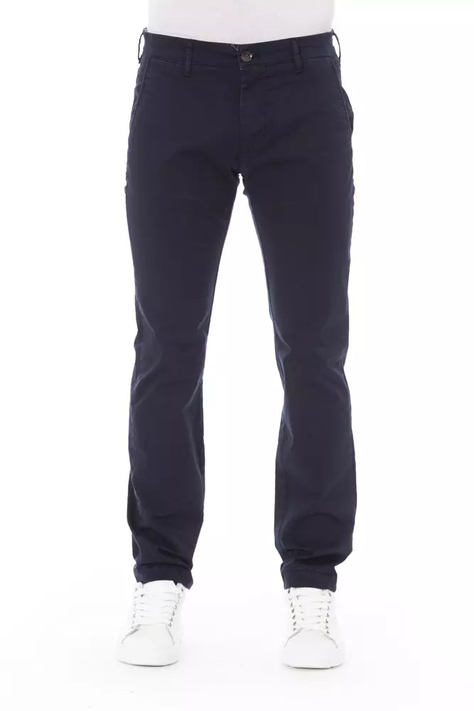 Baldinini Trend Pantalon chino bleu élégant