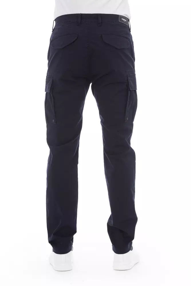 Baldinini Trend Chic Pantalon Cargo Bleu pour Homme