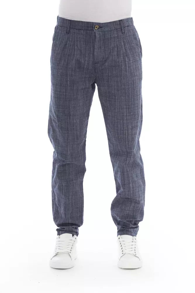 Baldinini Trend Pantalon chino bleu élégant pour homme