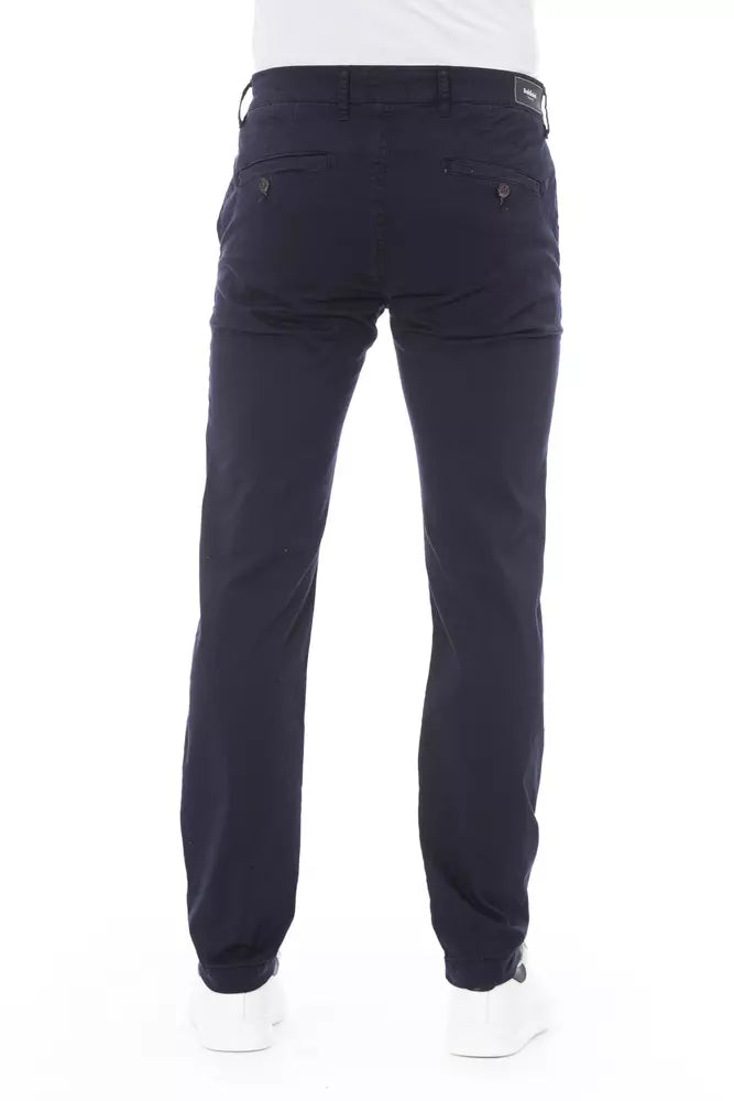 Baldinini Trend Pantalon chino bleu élégant