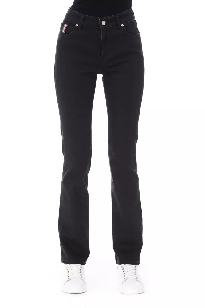 Baldinini Trend Jean stretch élégant en coton noir