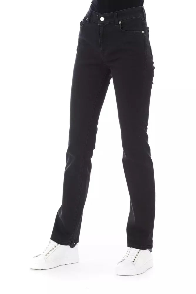 Baldinini Trend Jean stretch élégant en coton noir