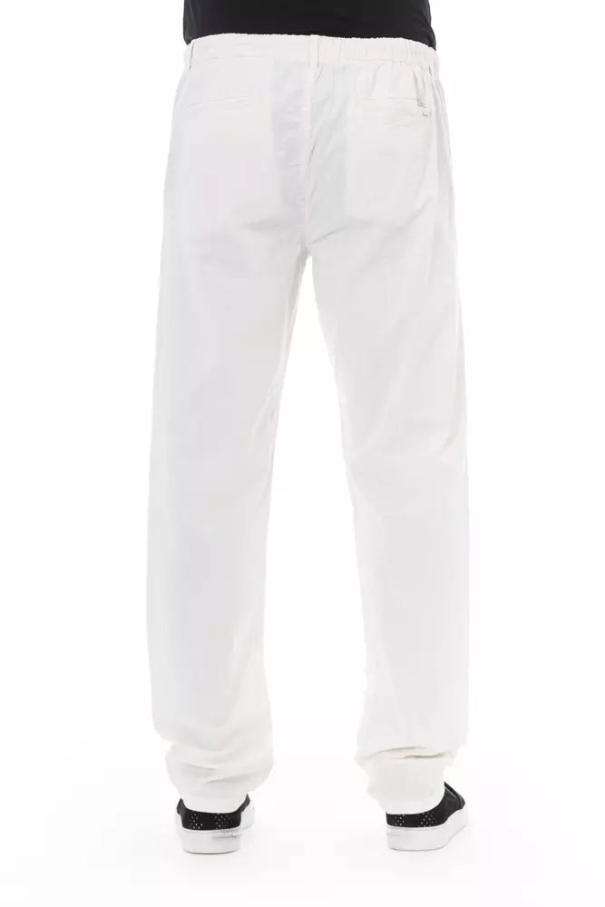 Baldinini Trend Pantalon chino blanc élégant pour l'homme moderne