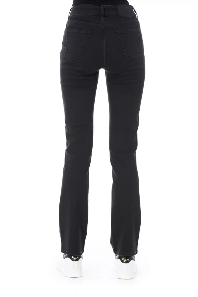 Baldinini Trend Jean stretch élégant en coton noir