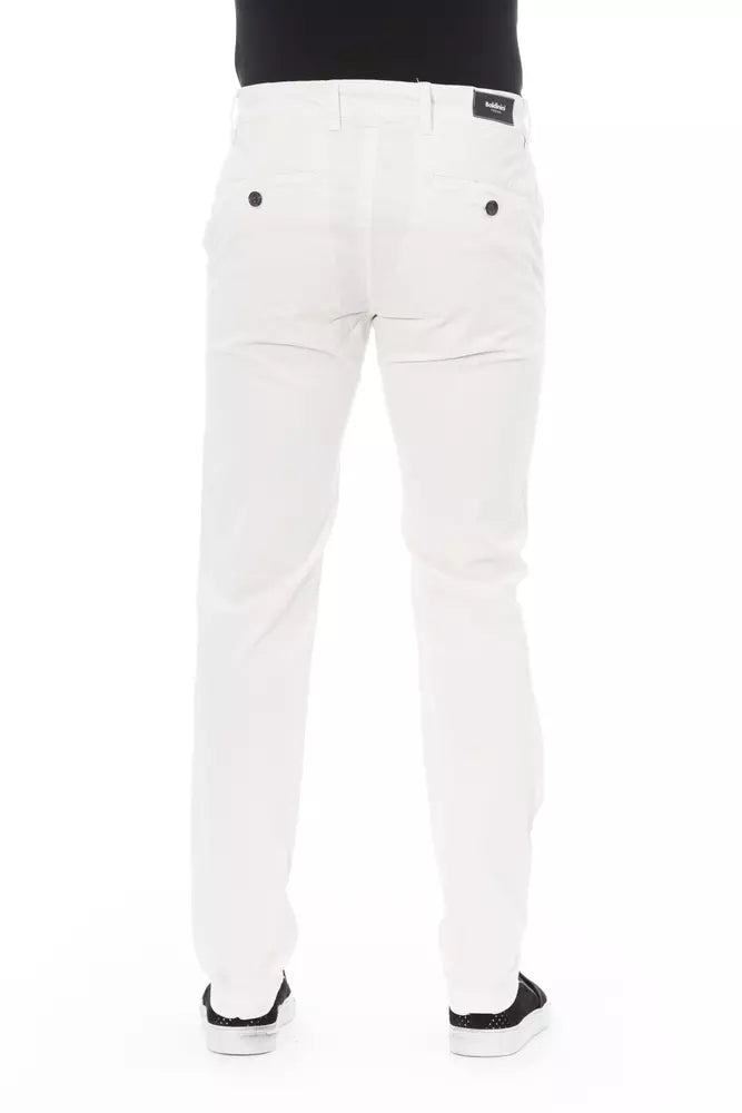 Baldinini Trend Pantalon chino blanc élégant pour homme