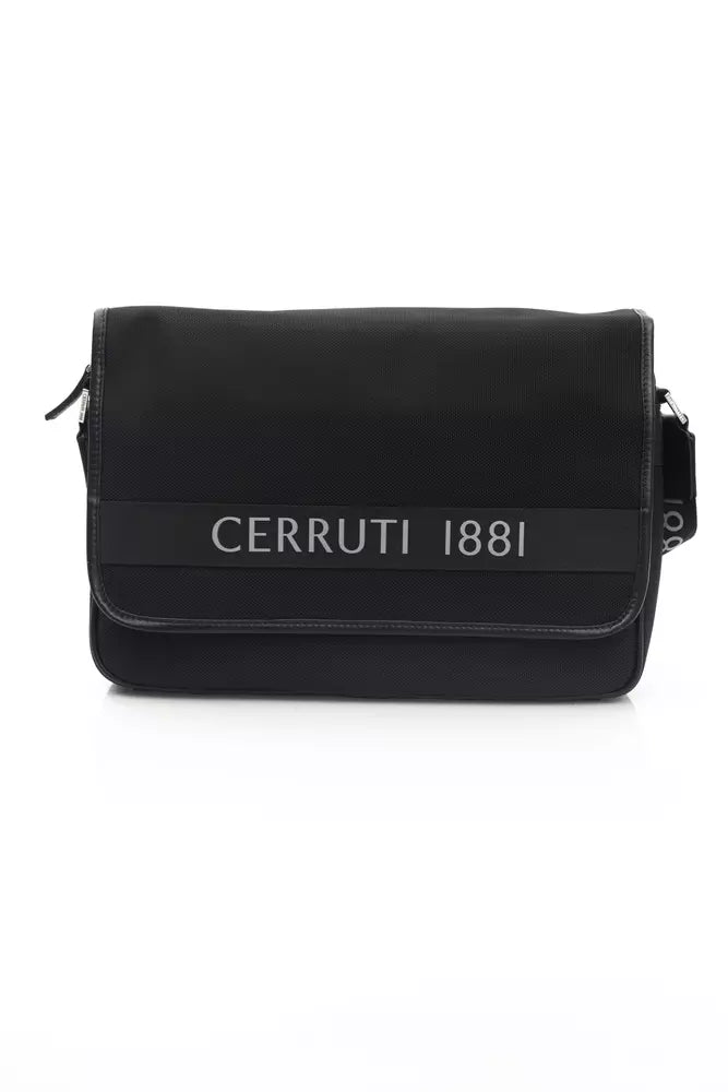 Cerruti 1881 élégant sac à bandoulière noir avec logo