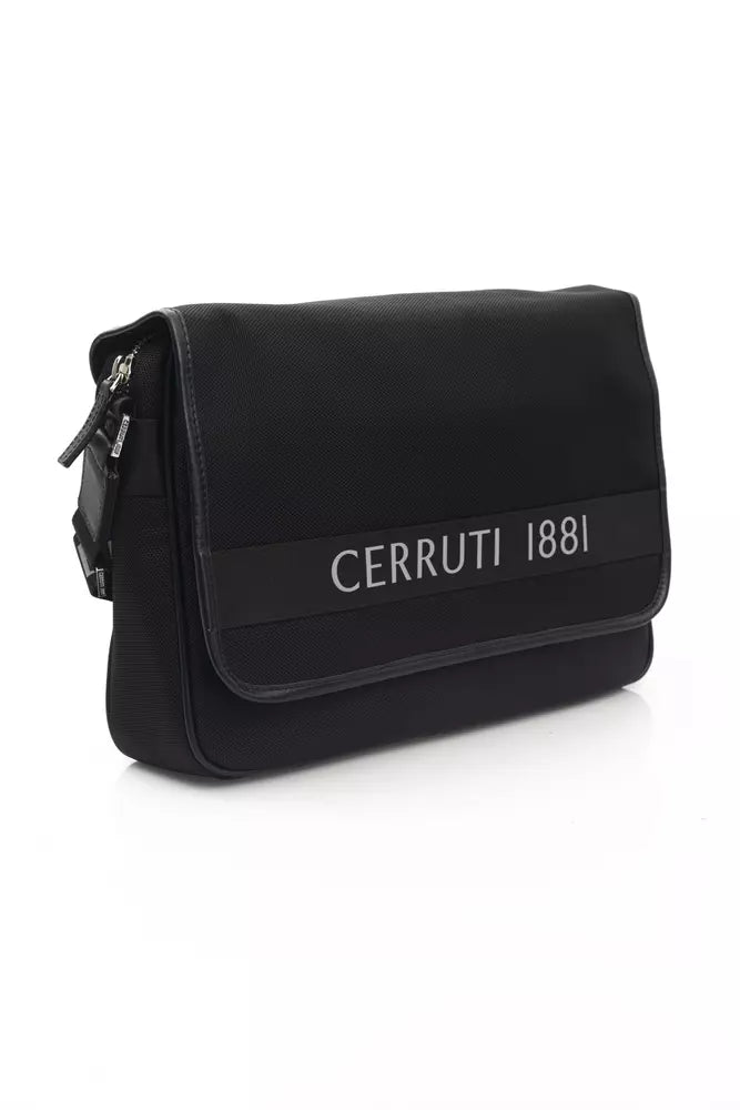 Cerruti 1881 élégant sac à bandoulière noir avec logo