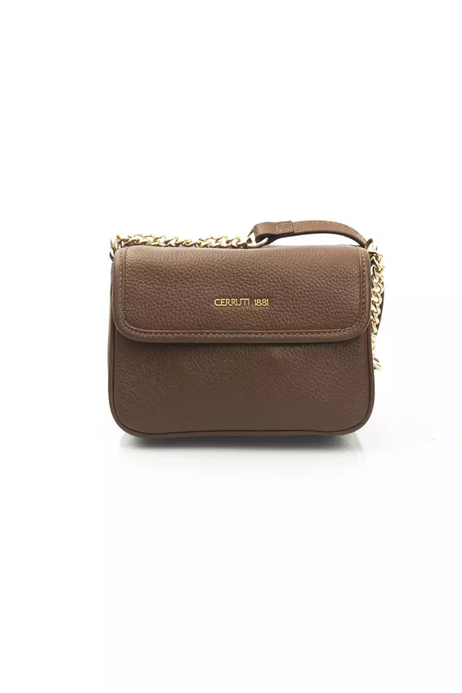 Cerruti 1881 élégant sac à bandoulière en cuir à double poche