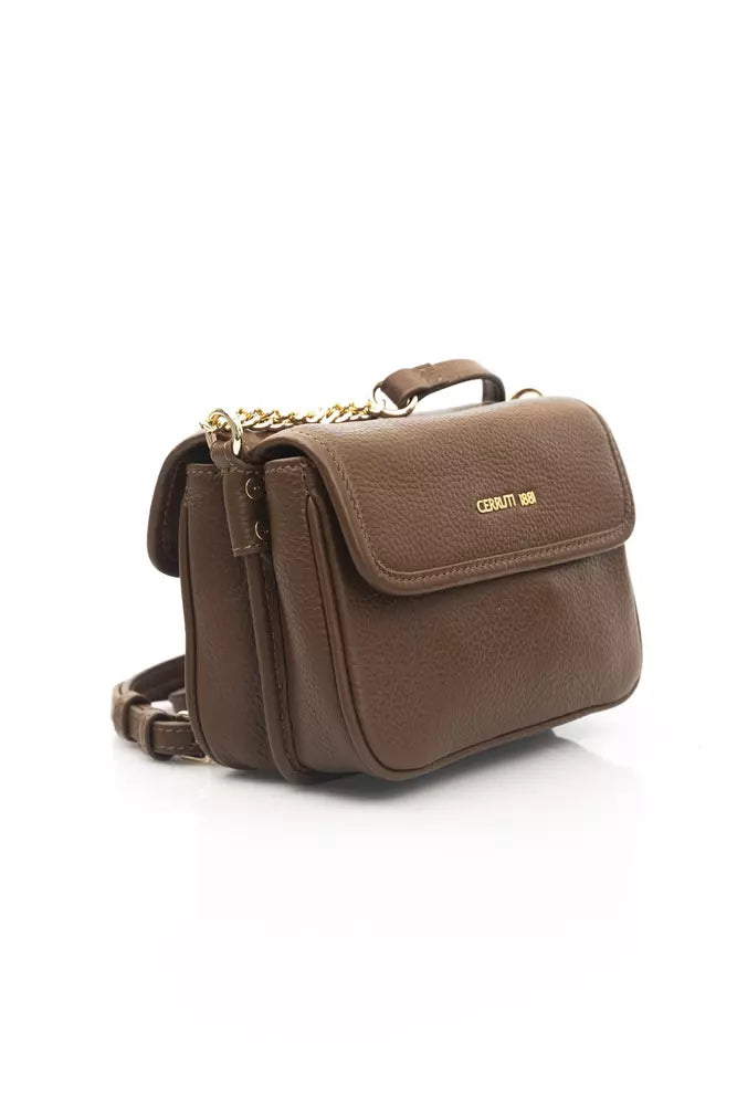 Cerruti 1881 élégant sac à bandoulière en cuir à double poche