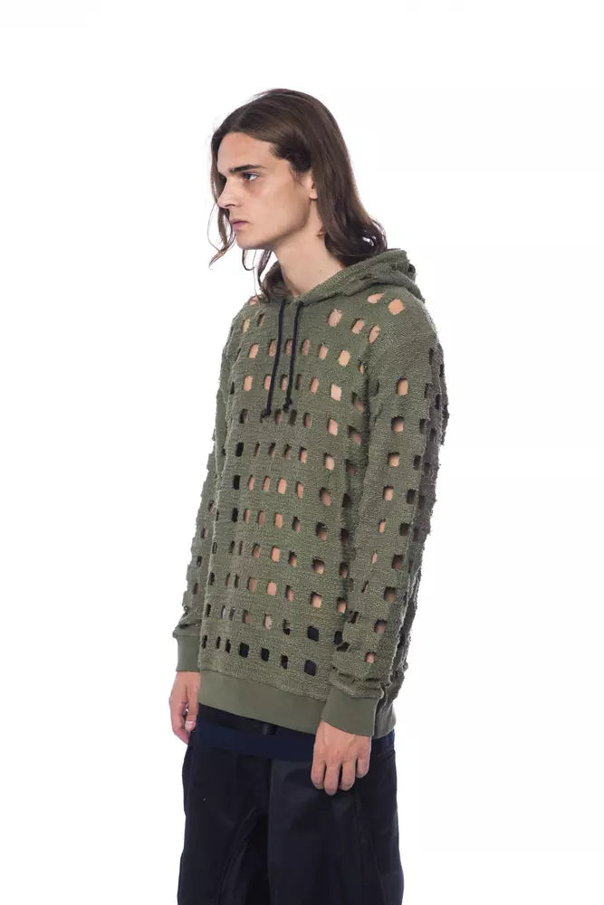 Nicolo Tonetto Army Sweat à capuche en coton perforé - Casual Elegance