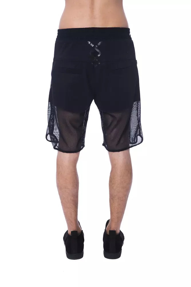 Nicolo Tonetto Élevez votre style avec un short chic à panneaux transparents